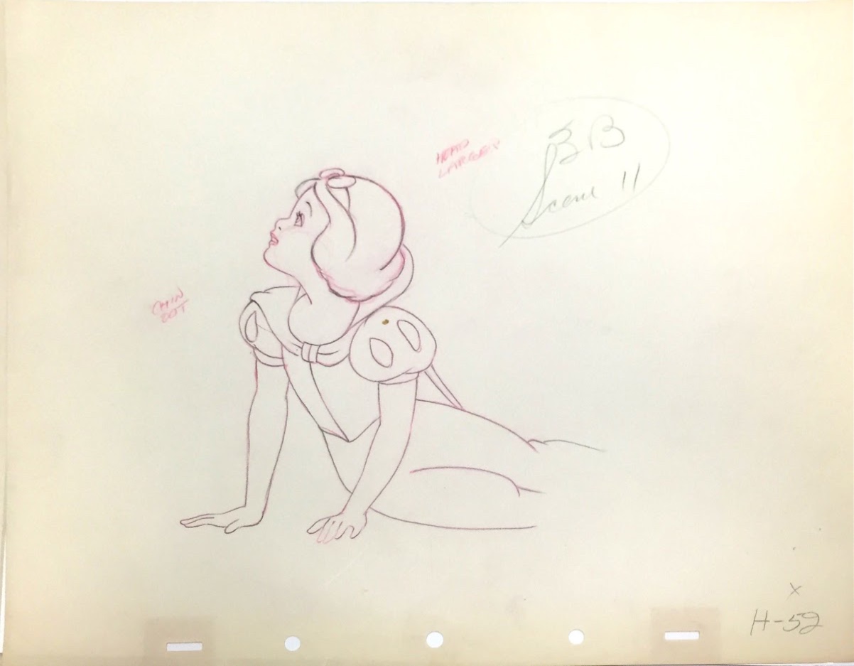 Our new original production drawing of Snow White